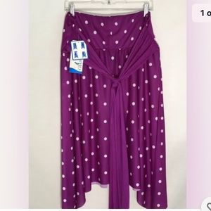 Catalina Purple Polka Dot Swim Coverup
